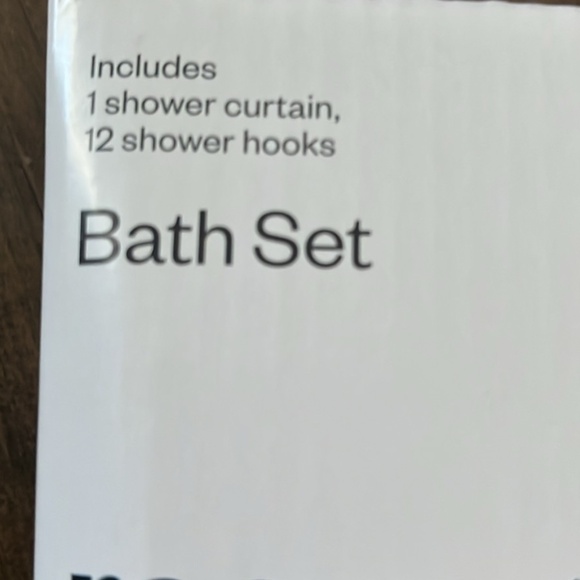 Room Essentials Shower Curtain & Rings set. New - Picture 3 of 3